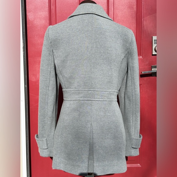 INC INTERNATIONAL CONCEPTS sM peacoat Looks new! Lined-poly knit-double breasted - Picture 2 of 4
